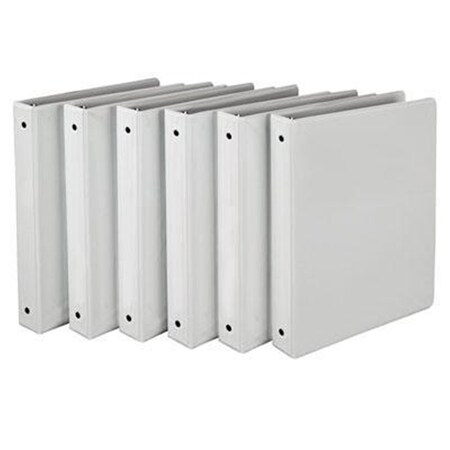 Davenport Economy View Binder 1 in. Wht 6pk DA265630